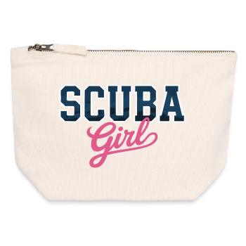 Scuba Girl Design - Canvas Reißverschluss-Täschchen (12 x 13 cm) - Naturweiß - Vorne