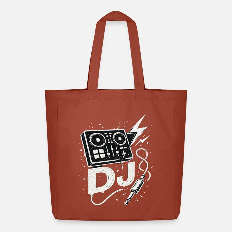 Musik DJ Controller Blitz Kabel Club Beat - Midweight recycelter Stoffbeutel von Stanley/Stella - Terrakotta