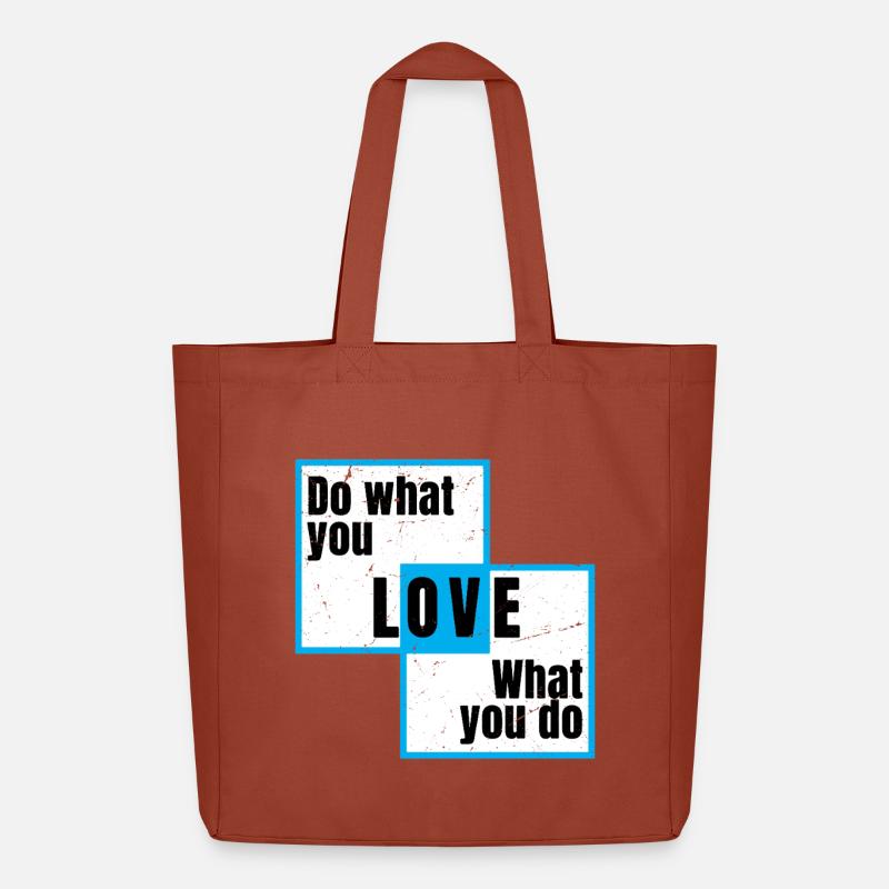 Fais ce que tu aimes, ce que tu fais - Tote bag Stanley/Stella Midweight recyclé - terracotta