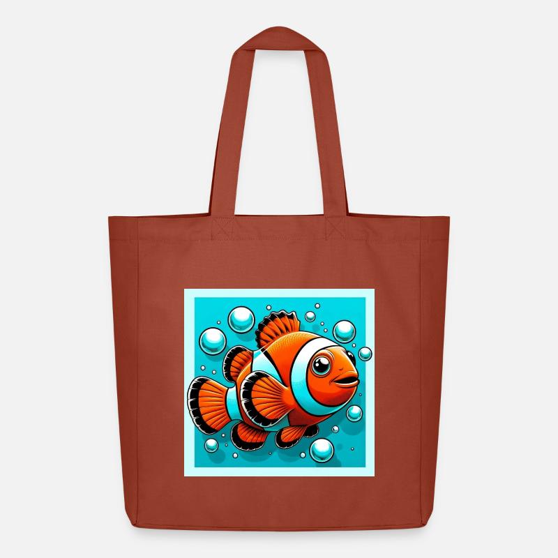 Clownfisch - Midweight recycelter Stoffbeutel von Stanley/Stella - Terrakotta