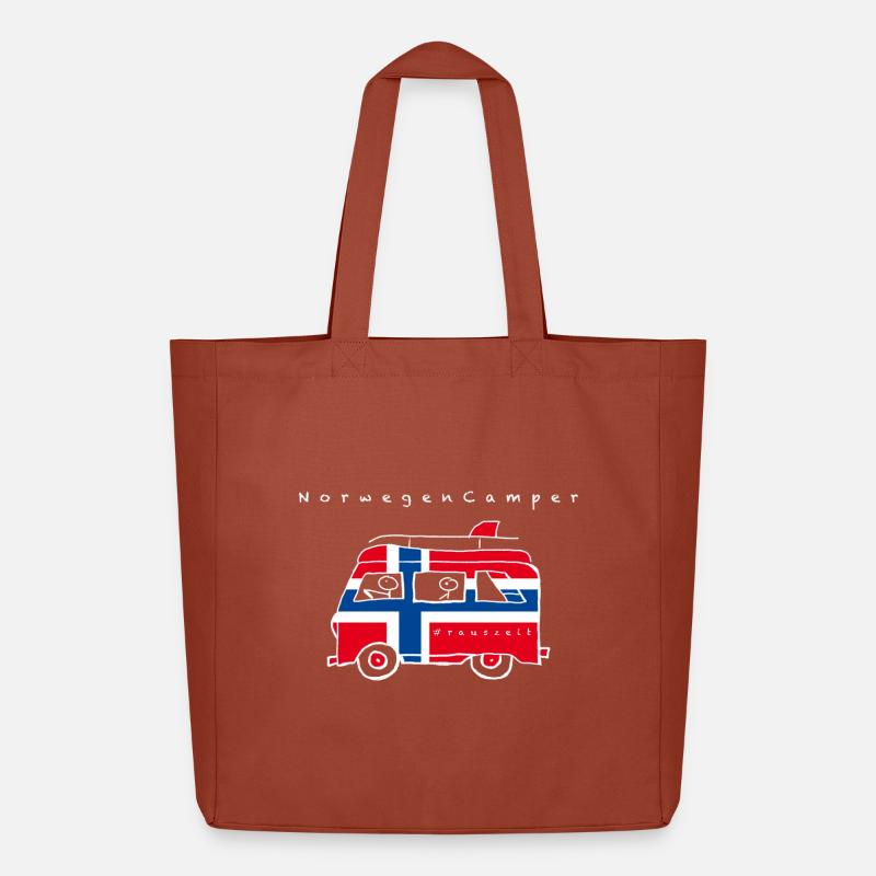 Norwegen Camper - Midweight recycelter Stoffbeutel von Stanley/Stella - Terrakotta