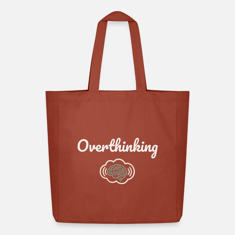 Overthinking Gehirnwolke - Midweight recycelter Stoffbeutel von Stanley/Stella - Terrakotta