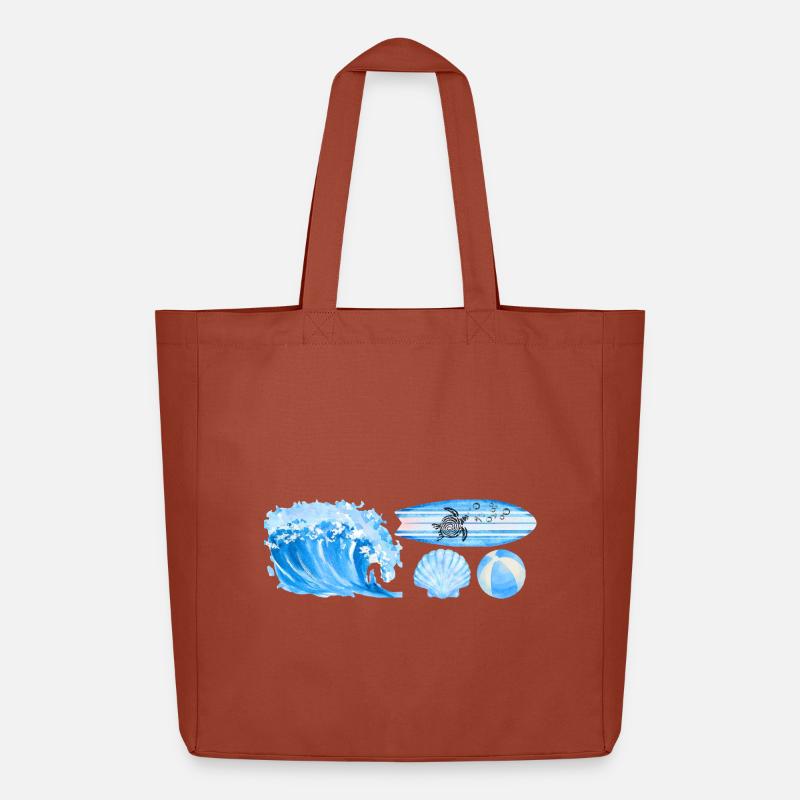 ocean vibe - Midweight recycelter Stoffbeutel von Stanley/Stella - Terrakotta