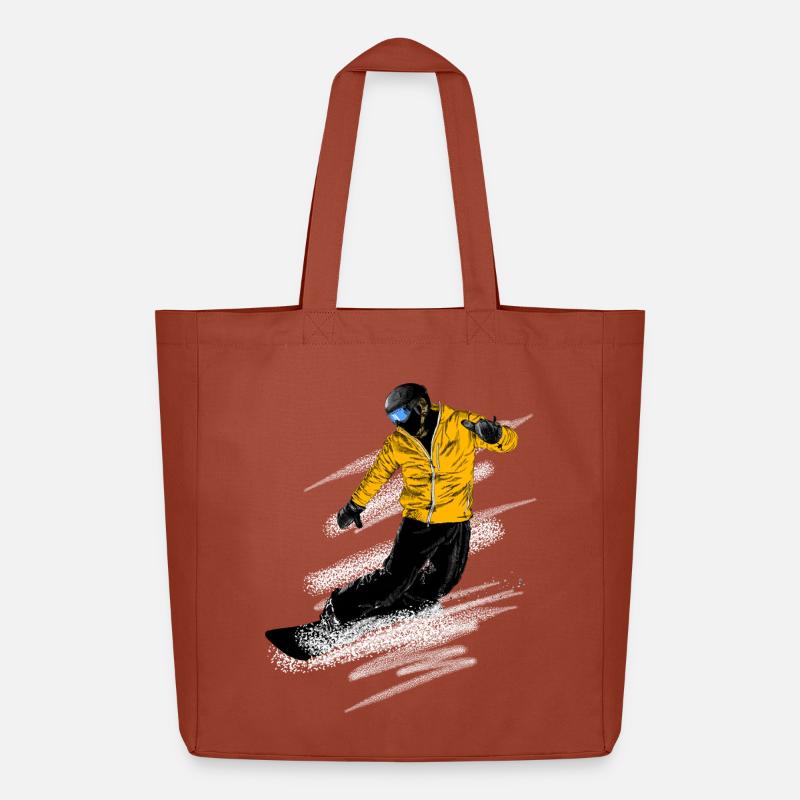 Snowboarder - Midweight recycelter Stoffbeutel von Stanley/Stella - Terrakotta