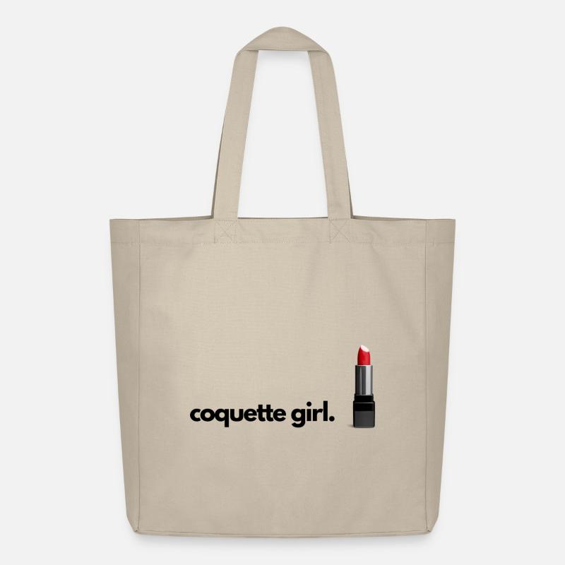 Coquette Mädchen Student Kit Kit - Midweight recycelter Stoffbeutel von Stanley/Stella - Cremebeige