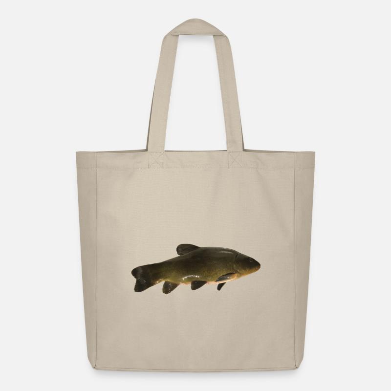 Fisch Schleie - Midweight recycelter Stoffbeutel von Stanley/Stella - Cremebeige