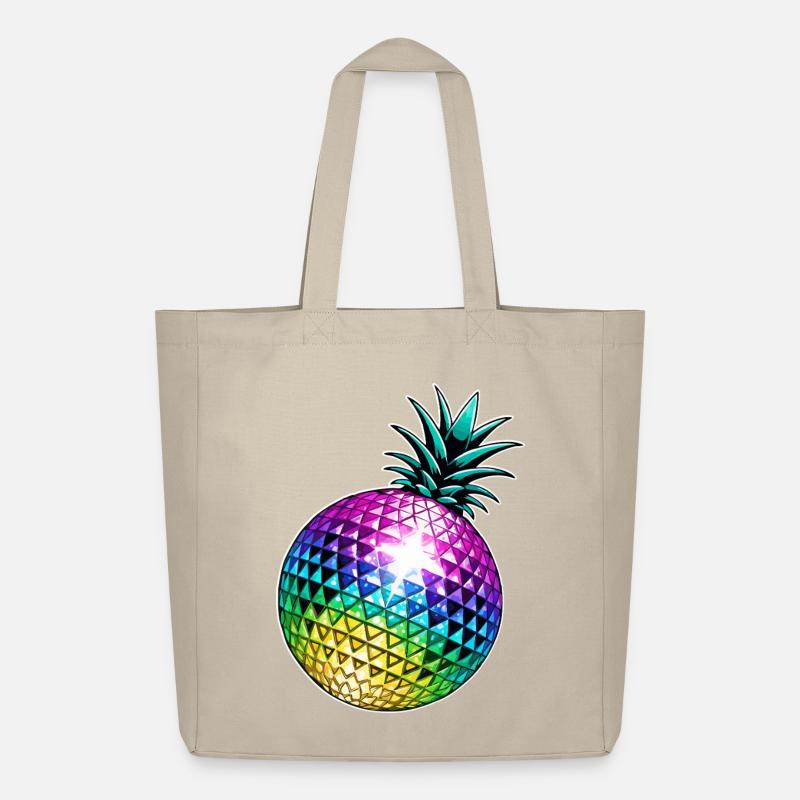 Ananas Disco - Midweight recycelter Stoffbeutel von Stanley/Stella - Cremebeige