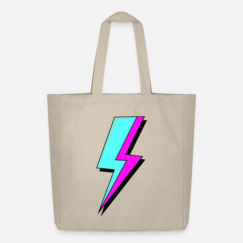 Psychedelische Neon-Beleuchtung - Midweight recycelter Stoffbeutel von Stanley/Stella - Cremebeige