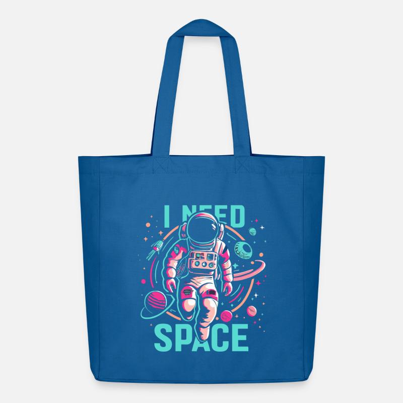 I need Space Astronaut - Midweight recycelter Stoffbeutel von Stanley/Stella - Achtsames Blau