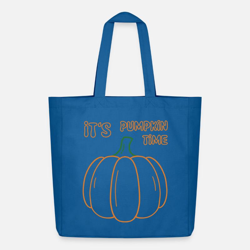 Its Pumpkin Time Illustration - Midweight recycelter Stoffbeutel von Stanley/Stella - Achtsames Blau