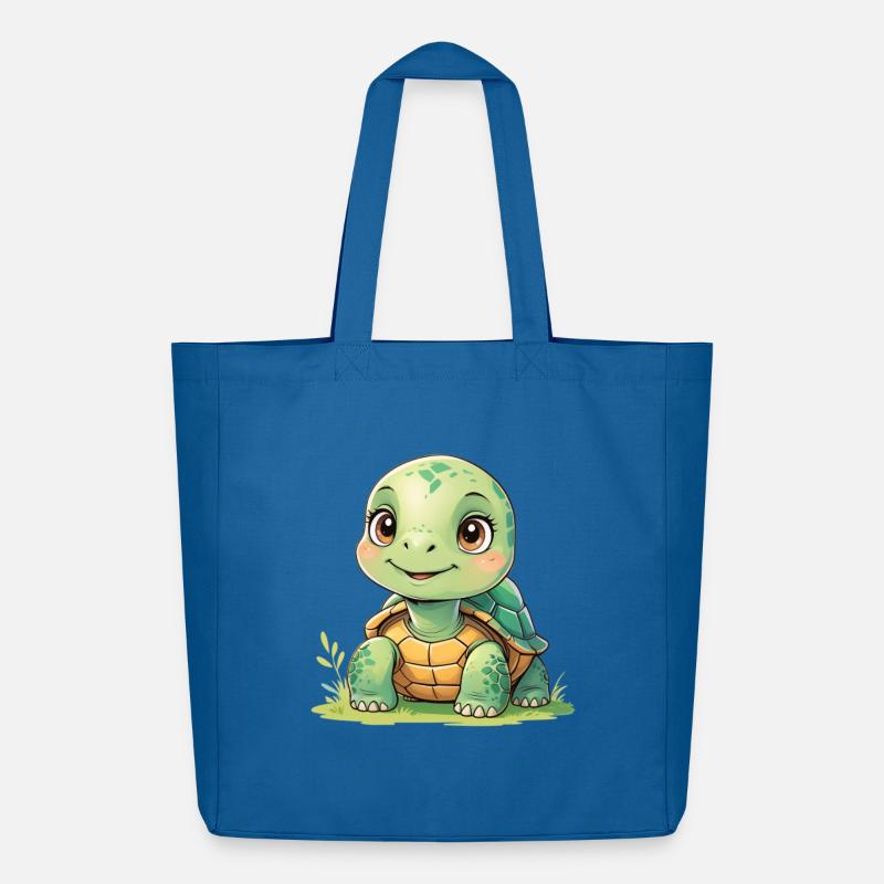 Kuschelturtle Sonnenschein - Midweight recycelter Stoffbeutel von Stanley/Stella - Achtsames Blau