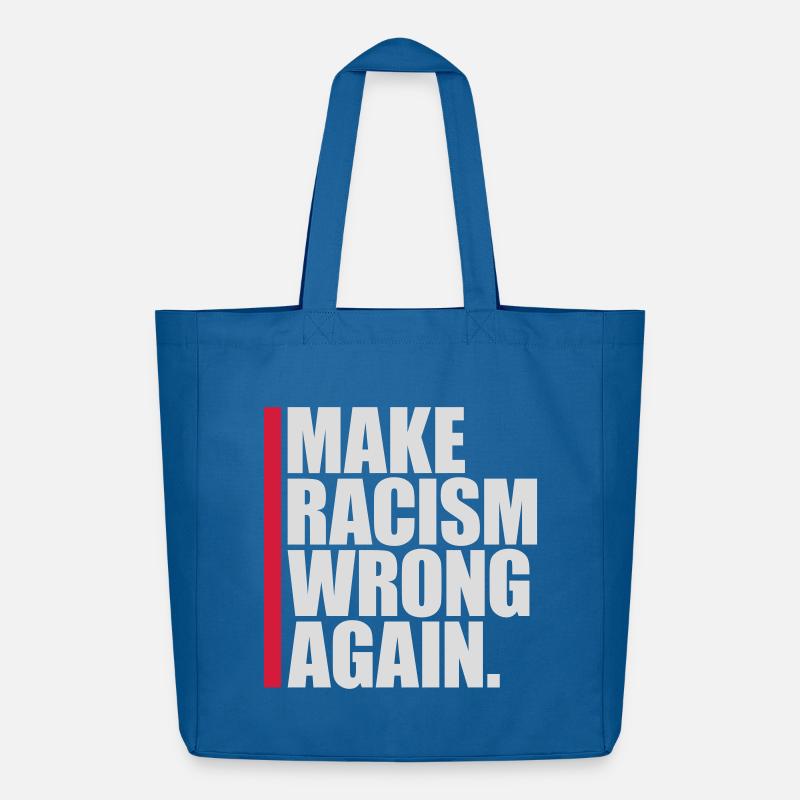 make racism wrong again - Midweight recycelter Stoffbeutel von Stanley/Stella - Achtsames Blau