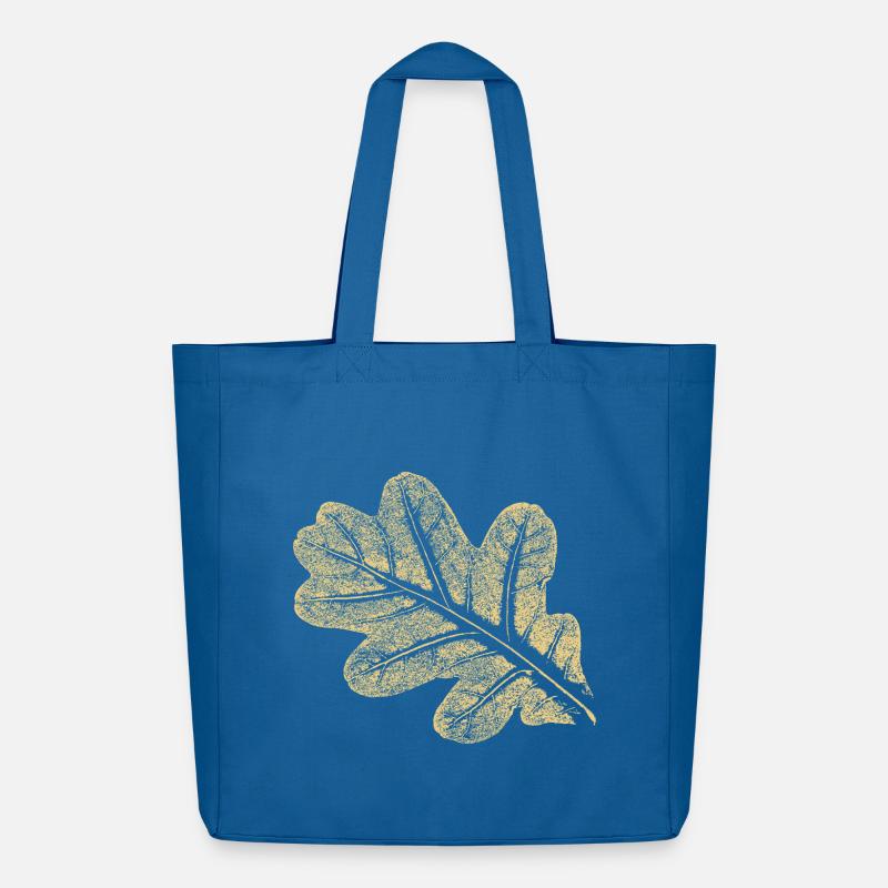 Blatt - Eiche / Botanik & Natur  - Midweight recycelter Stoffbeutel von Stanley/Stella - Achtsames Blau