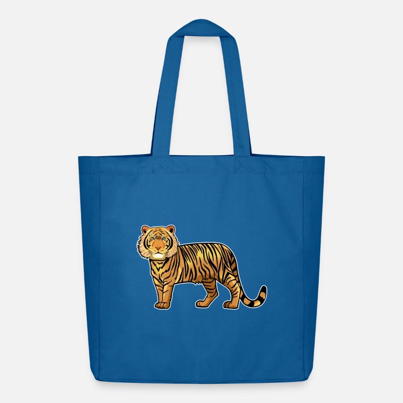 Ein Tiger - Midweight recycelter Stoffbeutel von Stanley/Stella - Achtsames Blau