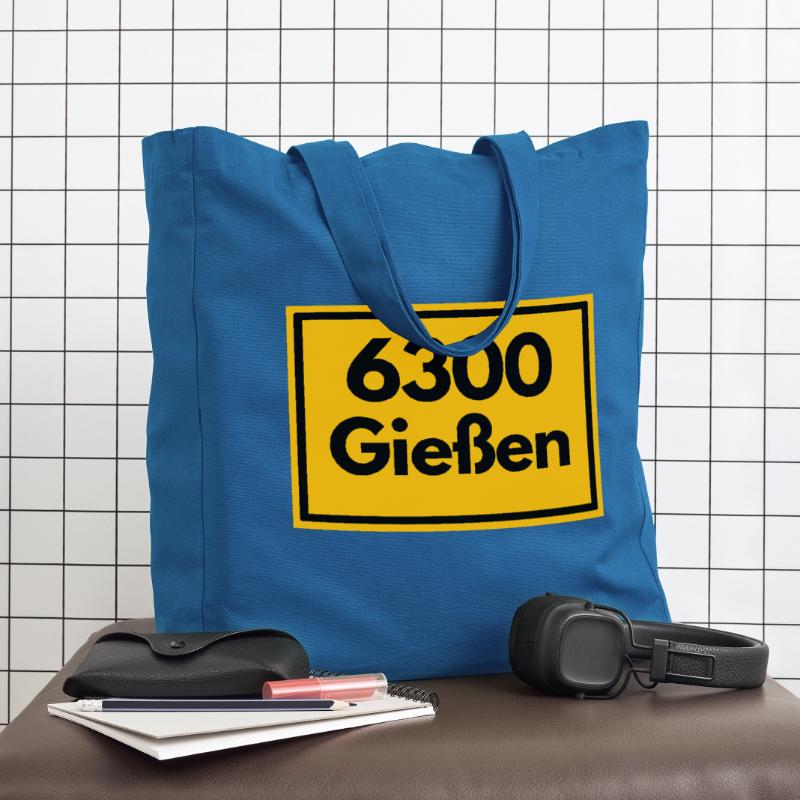OLD POSTCODE ZIP CODE RETRO 6300 GIESSEN Midweight Recycled Tote Bag by Stanley/Stella