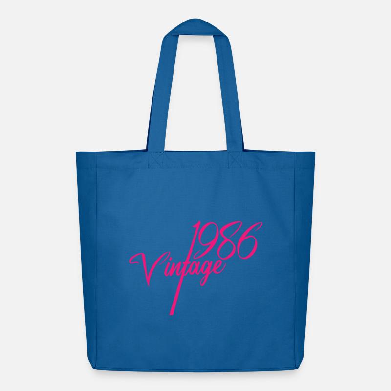 Vintage 1986 Script Kollektion - Midweight recycelter Stoffbeutel von Stanley/Stella - Achtsames Blau