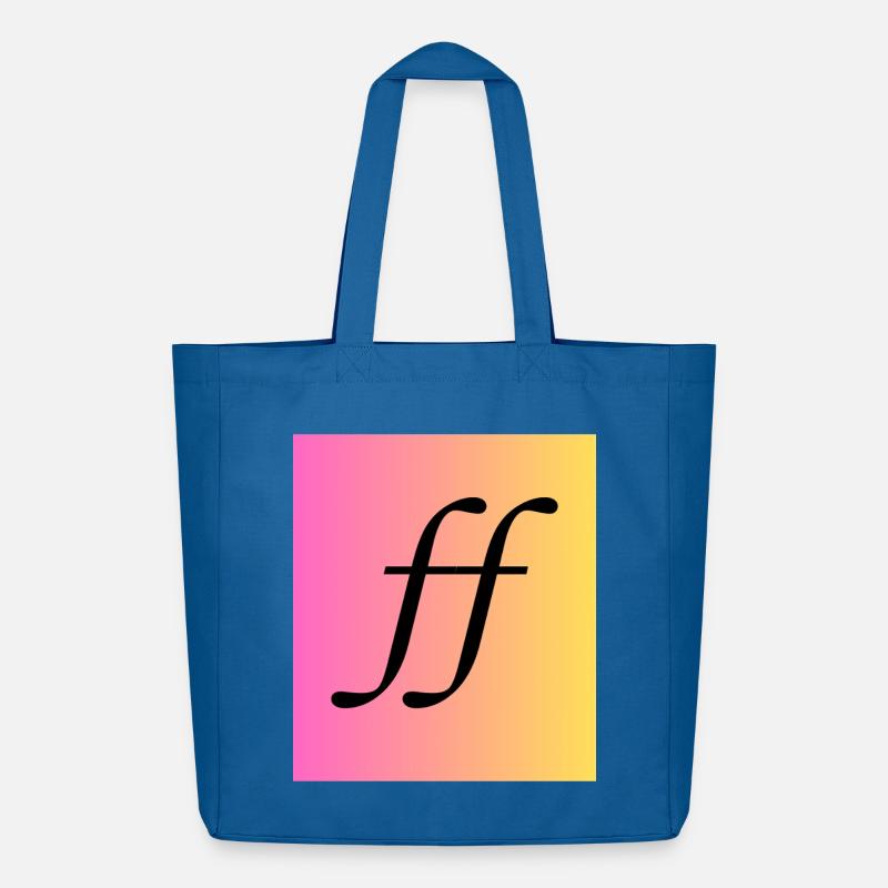 Fortissimo - Musik Monogram Gradient - Midweight recycelter Stoffbeutel von Stanley/Stella - Achtsames Blau
