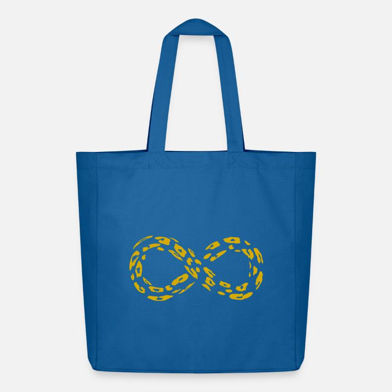 Leopard Infinity Loop (alternativ) - Midweight recycelter Stoffbeutel von Stanley/Stella - Achtsames Blau