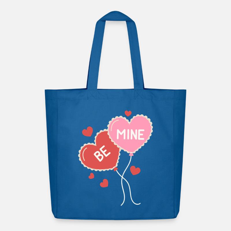 Be Mine – Botschaft der Liebe - Midweight recycelter Stoffbeutel von Stanley/Stella - Achtsames Blau