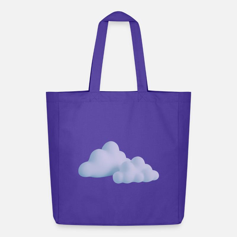 Wolkendesign Sonnenuntergangsfarben - Midweight recycelter Stoffbeutel von Stanley/Stella - Purple Love 