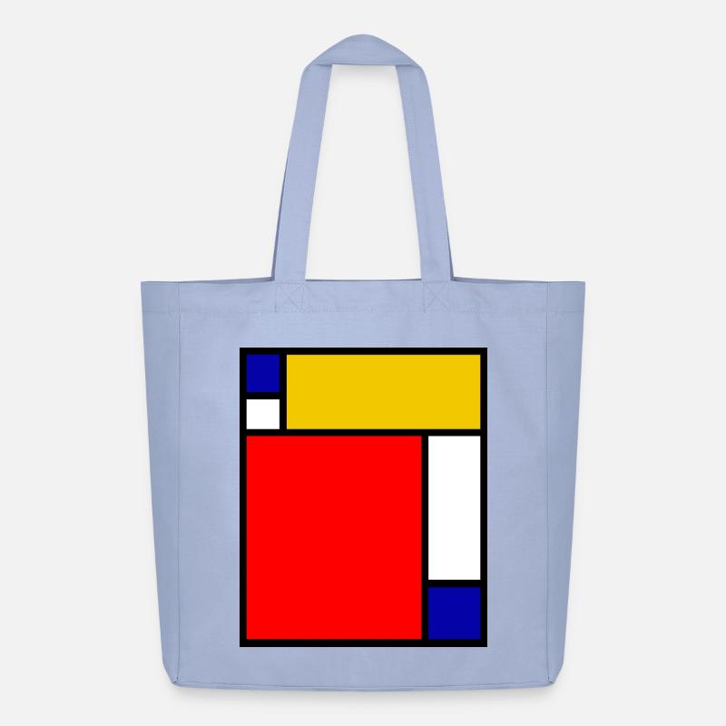 Mondrian 4 - Midweight recycelter Stoffbeutel von Stanley/Stella - Sky