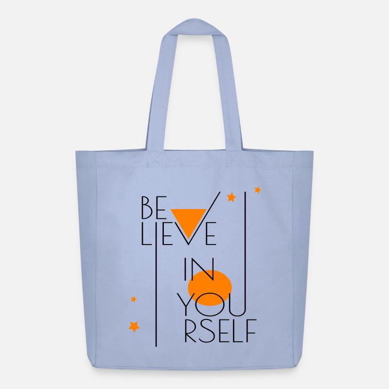 believe in yourself - Midweight recycelter Stoffbeutel von Stanley/Stella - Sky