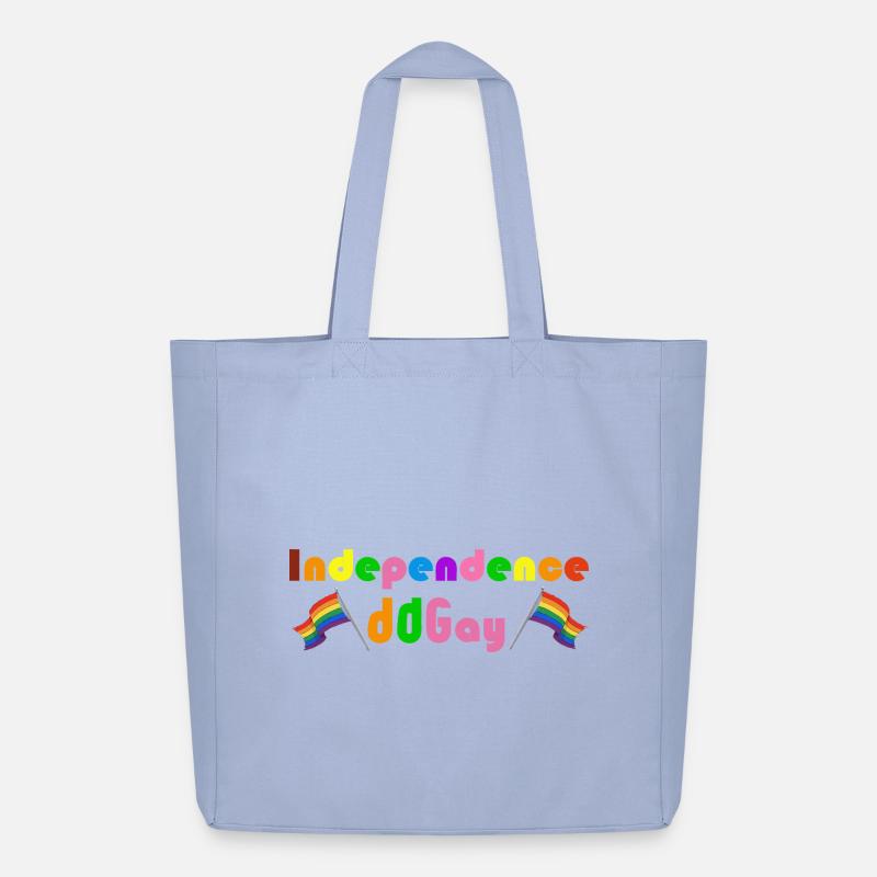 Unabhängigkeit Schwuler Regenbogen - Midweight recycelter Stoffbeutel von Stanley/Stella - Sky