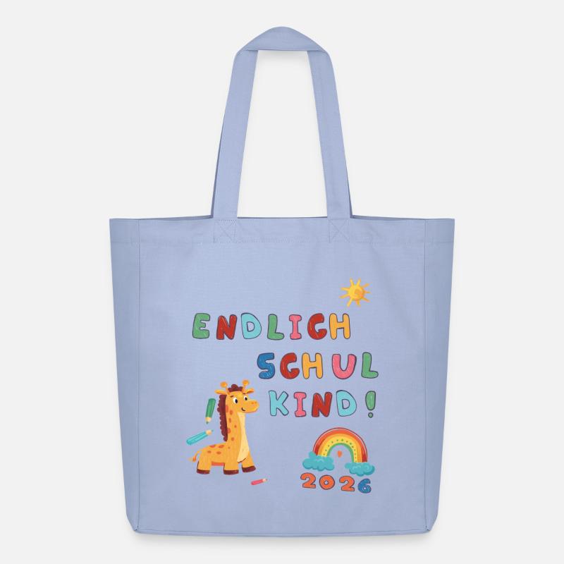 Endlich Schulkind 2026  - Midweight recycelter Stoffbeutel von Stanley/Stella - Sky