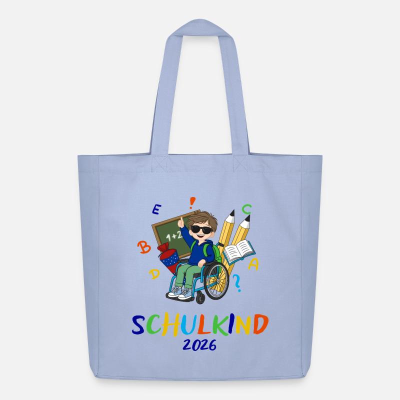 Schulkind 2026: Bunte Inklusion - Midweight recycelter Stoffbeutel von Stanley/Stella - Sky