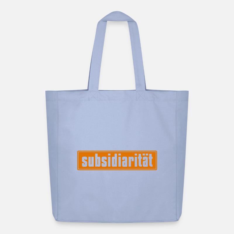 Abstrakte Farbexplosion auf Leinwand - Midweight recycelter Stoffbeutel von Stanley/Stella - Sky