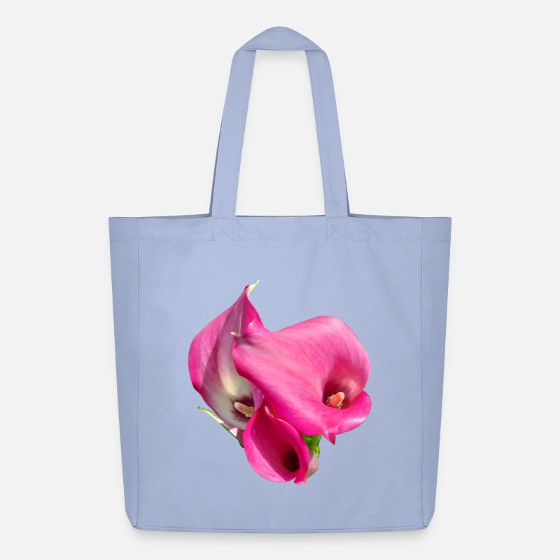 Pink Calla Blütentrio - Midweight recycelter Stoffbeutel von Stanley/Stella - Sky