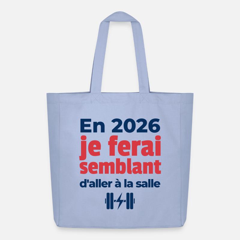 Résolution de fin d'année - Tote bag Stanley/Stella Midweight recyclé - ciel