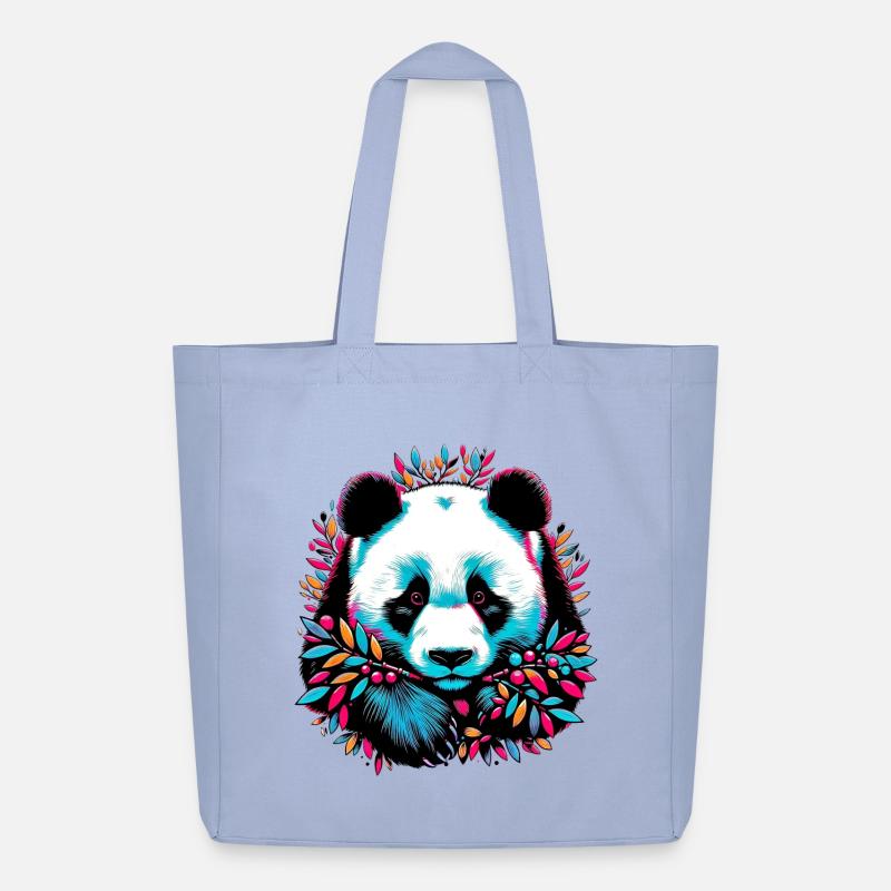 Panda - Midweight recycelter Stoffbeutel von Stanley/Stella - Sky