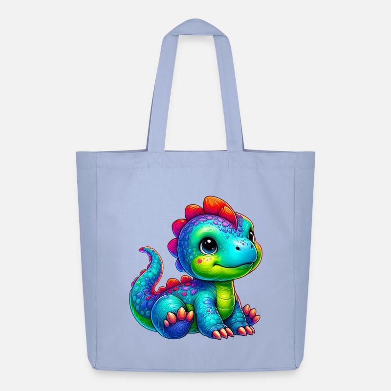 Dinosaurier - Midweight recycelter Stoffbeutel von Stanley/Stella - Sky