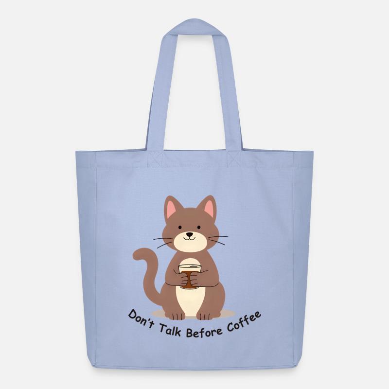 Coffee Katze - Midweight recycelter Stoffbeutel von Stanley/Stella - Sky