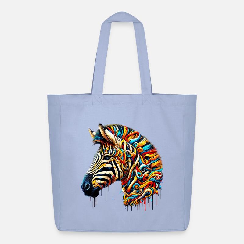 Zebra - Midweight recycelter Stoffbeutel von Stanley/Stella - Sky