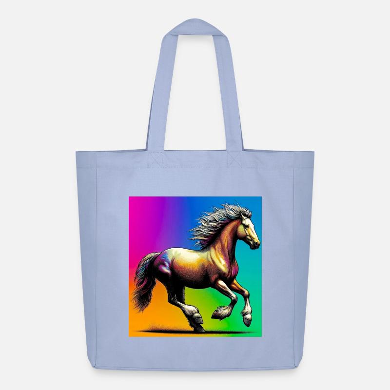 Pferd - Midweight recycelter Stoffbeutel von Stanley/Stella - Sky