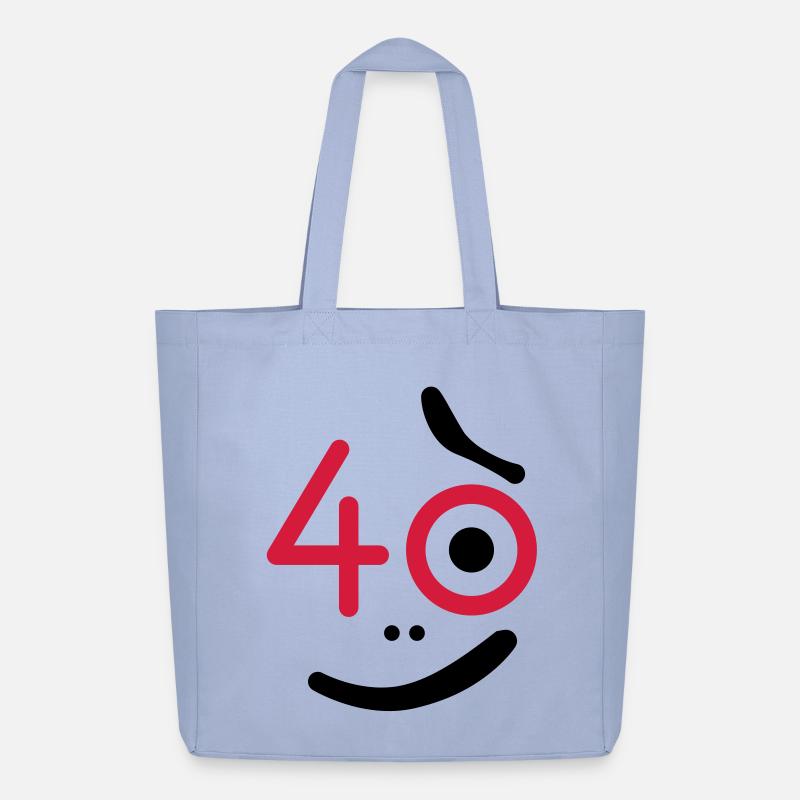 40 Jahre - so what? - Midweight recycelter Stoffbeutel von Stanley/Stella - Sky