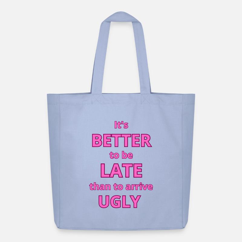 Citation de texte rose gras pour déclaration de mode - Tote bag Stanley/Stella Midweight recyclé - ciel