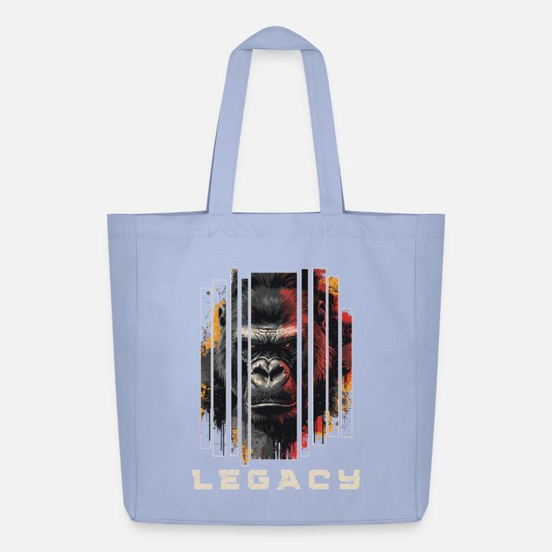 LEGACY - Gorilla Kunst Design - Midweight recycelter Stoffbeutel von Stanley/Stella - Sky