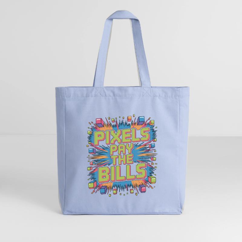 Game Developer Pixels Pay The Bills Web Developer Midweight Recycled Tote Bag by Stanley/Stella