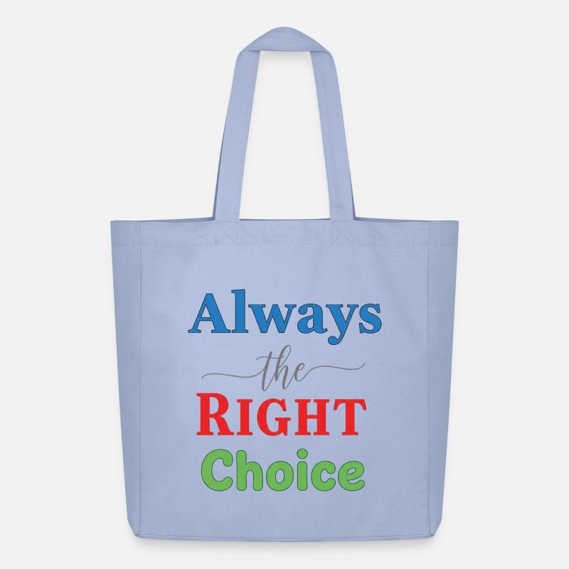 Conception typographique multicolore vive - Tote bag Stanley/Stella Midweight recyclé - ciel