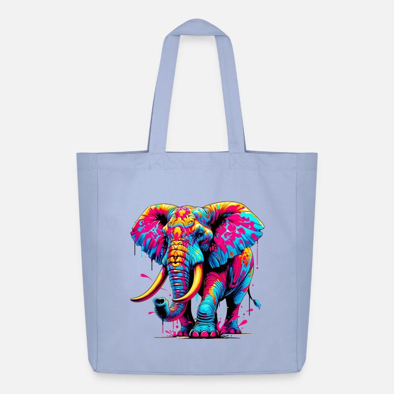 Elefant - Midweight recycelter Stoffbeutel von Stanley/Stella - Sky