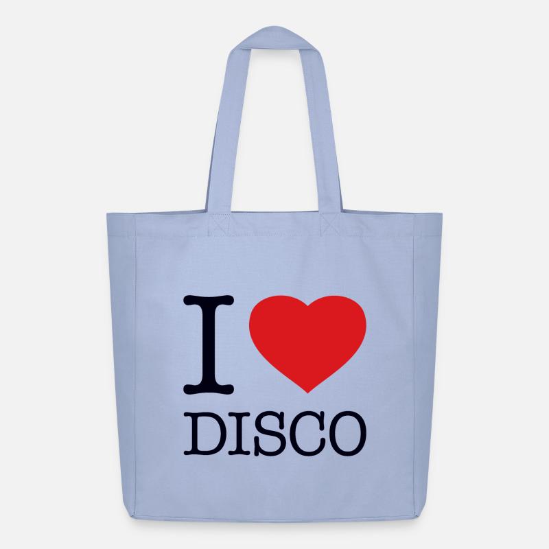 I LOVE DISCO - Midweight recycelter Stoffbeutel von Stanley/Stella - Sky