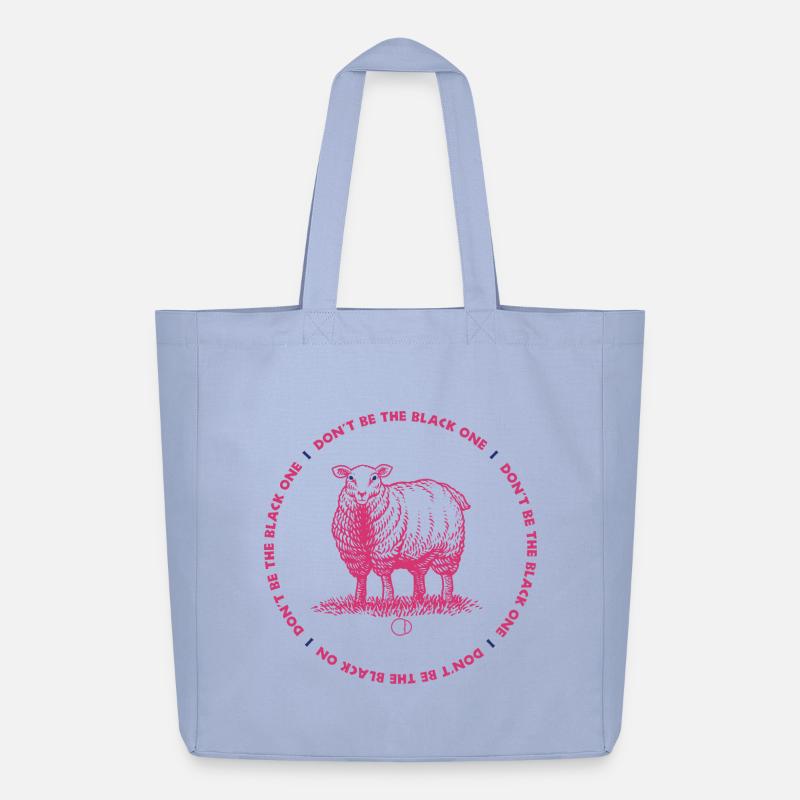 Sheep - Don´t be the black one by CD - Midweight recycelter Stoffbeutel von Stanley/Stella - Sky