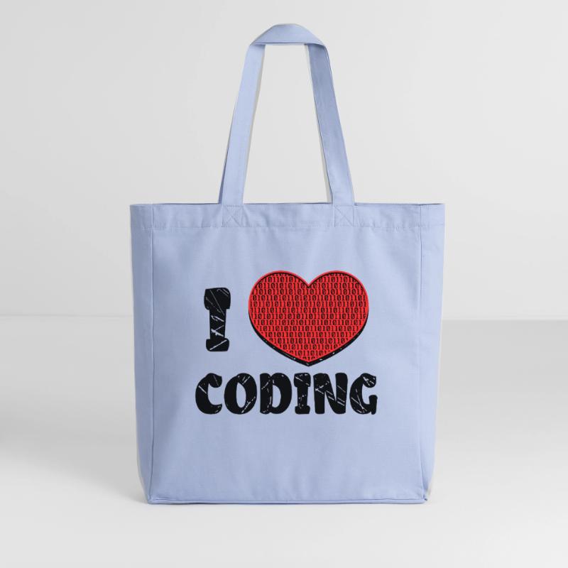 Script de code Debug Heart Statement Tote bag Stanley/Stella Midweight recyclé