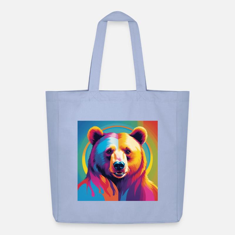 Pride Bear - Midweight recycelter Stoffbeutel von Stanley/Stella - Sky