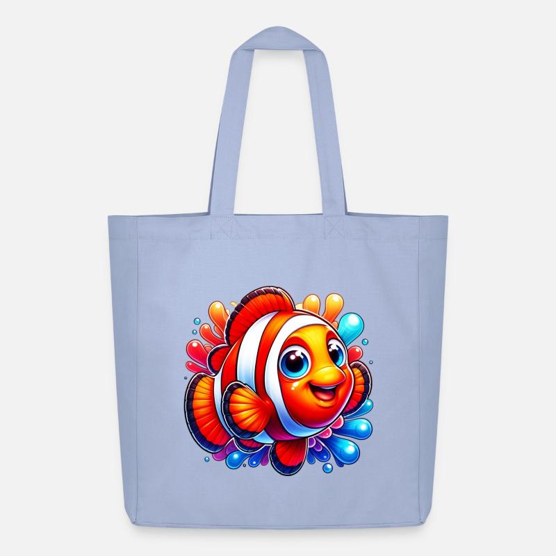 Clownfische - Midweight recycelter Stoffbeutel von Stanley/Stella - Sky