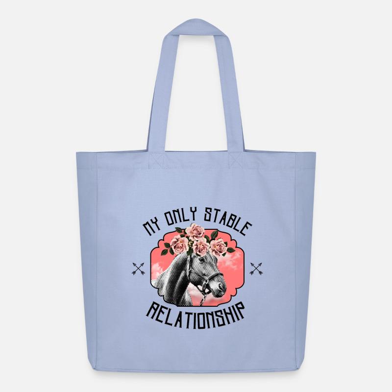 My Only Stable Relationship – Ästhetisches Pferd - Midweight recycelter Stoffbeutel von Stanley/Stella - Sky
