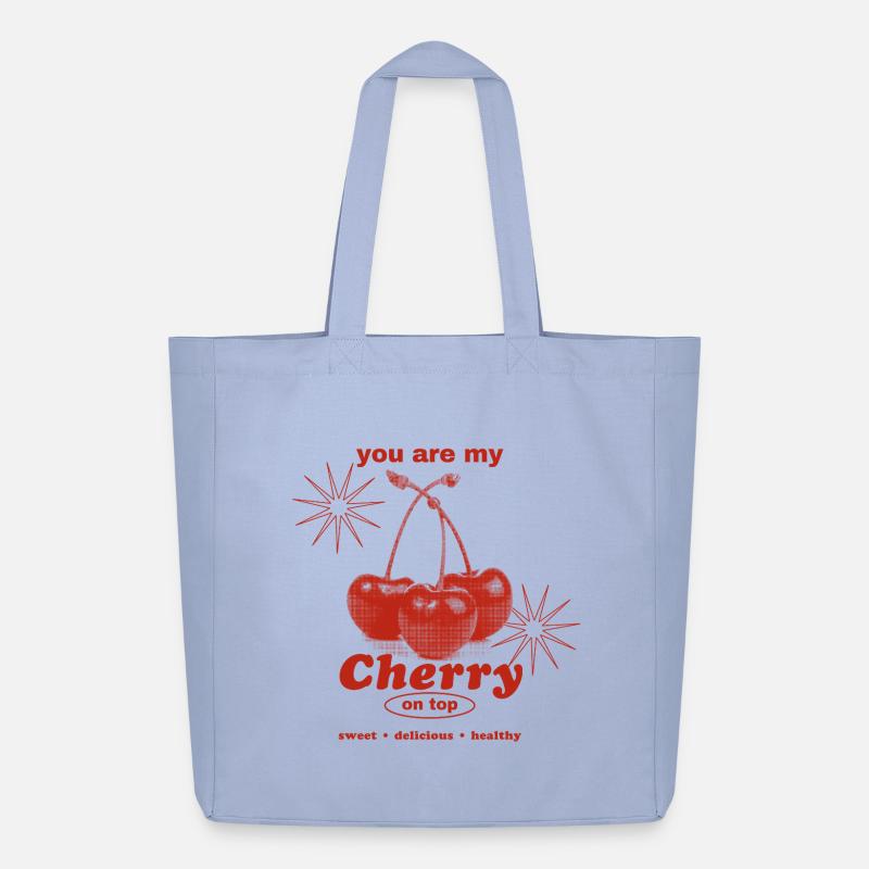 Cherry on Top – Süße Perfektion - Midweight recycelter Stoffbeutel von Stanley/Stella - Sky